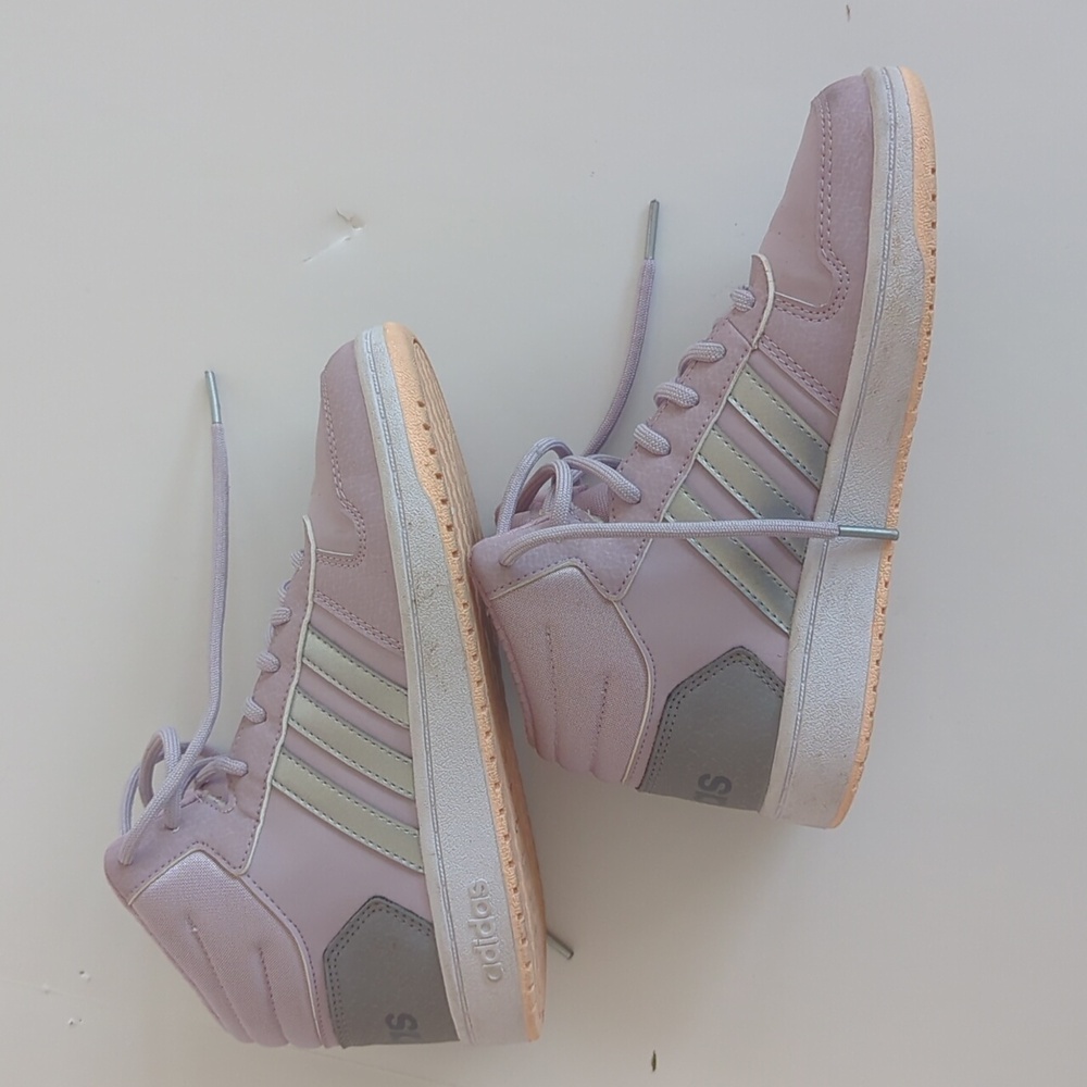 Adidas High Tops Kids Size 3 - Picture 7 of 10